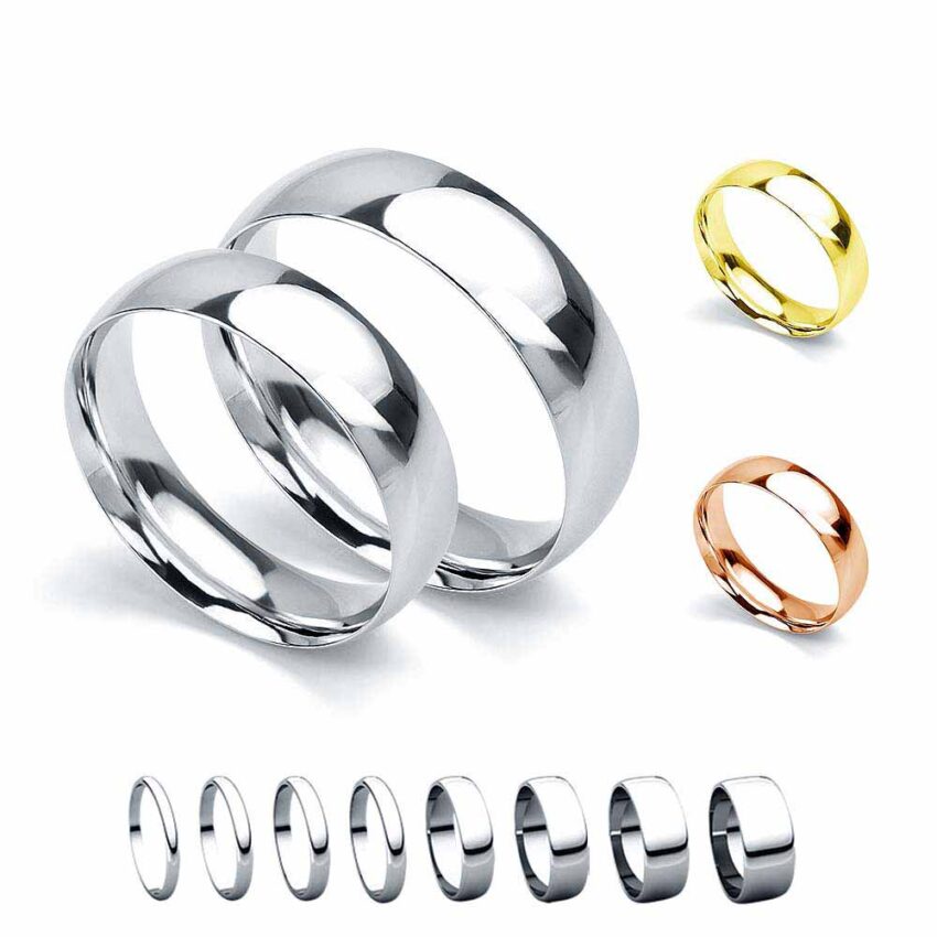 Elegáns fehérarany karikagyűrű a White and Black ékszerboltban